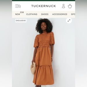 Moon River for Tuckernuck puff sleeve smocked dress.
